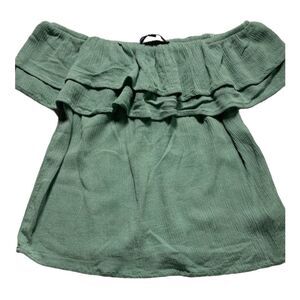 ONE CLOTHING Off Shoulders Fluttering almost Crop Top